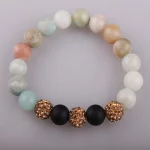 Fashion-Energy-Bracelets-Amazonite-Stone-Pave-Beads-Bracelet